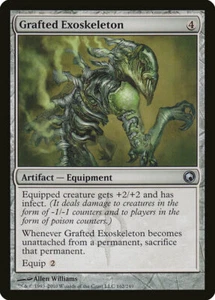 4x Exoesqueleto Injertado SOM #162 Magic Magic English Casi Nuevo/Sin Jugar Tarjeta UC Poco Común - Imagen 1 de 1