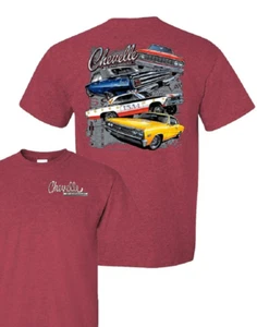 Chevy Chevelles 1964-67 Mens T shirt licensed - Picture 1 of 6