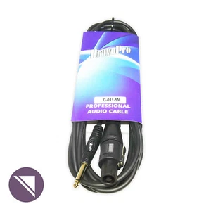 BravoPro G011-05 5M Speakon Male to 6.35mm TS Mono Jack 2-Core 1.3mm Cable - Bild 1 von 2