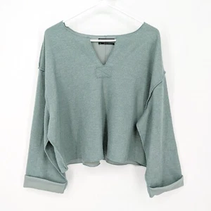 Urban Outfitters Jax Inside Out Oversize-Top mit Stehkragen grau Damengröße Small - Bild 1 von 5
