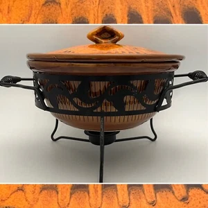 California Originals MCM Buffet Casserole Server with Candle Warmer 2533 USA 2qt - Picture 1 of 20