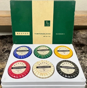 Reeves Temperablocks Set No 16w 'Number 1' Blue Red Green Black White Red NEW - Picture 1 of 3