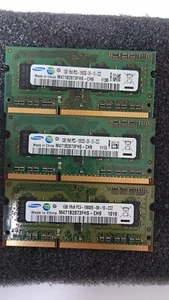 3GB 3x1GB DDR3-RAM Notebook SO-DIMM PC3-10600S Samsung M471B2873FHS-CH9 Speicher - Bild 1 von 2
