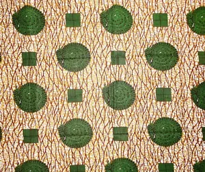 African Aztec Swirl Print Fabric 4 yards - Picture 1 of 2