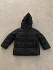 Gap Kids Boys Black Hooded Puffer Jacket Size XS(4/5) VGUC