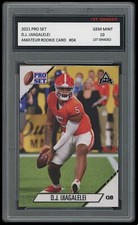 D.J. UIAGALELEI 2021 PRO SET (LEAF) AMATEUR ARC #04 1ST GRADED 10 ROOKIE CARD DJ