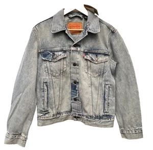 Chaqueta Levi's THE Trucker Hombre Talla S Azul Desgastado Patchwork Denim - Imagen 1 de 7