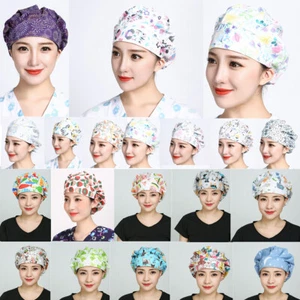 Scrub Cap Bouffant Hat Adjustable Head Cover Heart Work Accessories Wear Unisex - Picture 1 of 110