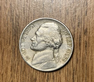 1938 (P) Jefferson Nickel - Picture 1 of 4