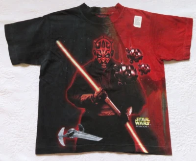 NWT VINTAGE BOYS STAR WARS EPISODE 1 T-SHIRT, SZ M/8 - Image 1 of 4
