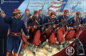 Perry Miniaturas Guerra Civil Americana Zouaves 1861-1865 28 mm Unión ACW-70 Zuauas - Imagen 1 de 1