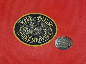 NEW Hells Angels Kent Custom Show 1996 Patch & Pin Badge - Bike Memorabilia - Picture 1 of 2