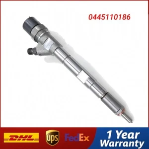 New Diesel Fuel Injector 0445110186 for HYUNDAI H-1/KIA SORENTO 2.5 CRDi - Picture 1 of 5