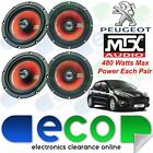 Peugeot 207 2 X Mtx 17Cm 6.5" 960 Watts 2 Way Front & Rear Door Car Speakers Kit