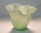 Two's Company Pale Mint Green Hankerchief Vase-Cased Glass