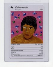 #X CARLOS MONZON Boxing Card