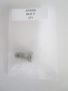 AN6H6 Hex Bolt 3/8-24 x 53/64 Steel Drilled Head & Shaft - Picture 1 of 4