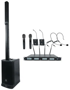JBL EON ONE MK2 Rechargeable Line Array DJ PA Speaker+2 Handheld+2 Headset Mics - Picture 1 of 12