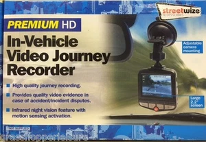 STREETWIZE IN CAR VEHICLE HD DIGITAL VIDEO JOURNEY RECORDER CCTV CAMERA SWREC3 - Picture 1 of 3