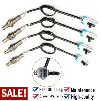 4PCS Upper+Down Oxygen Sensor For 2003-2005 Chevy Tahoe Silverado Avalanche 1500 Foto 1 de 4