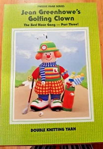 JEAN GREENHOWE'S KNITTED GOLFING CLOWN The Red nose Gang Part Three. - Picture 1 of 5