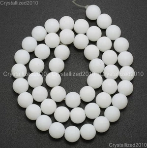2 Strands Natural Matte Frosted Gemstone Round Loose Beads 4mm 6mm 8mm 10mm 15" - Picture 1 of 55