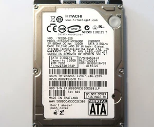 Hitachi HTS722012K9A300 0A53413 DA2014 Thailand 120gb 2.5" Sata HDD 0CT-07 - Picture 1 of 1