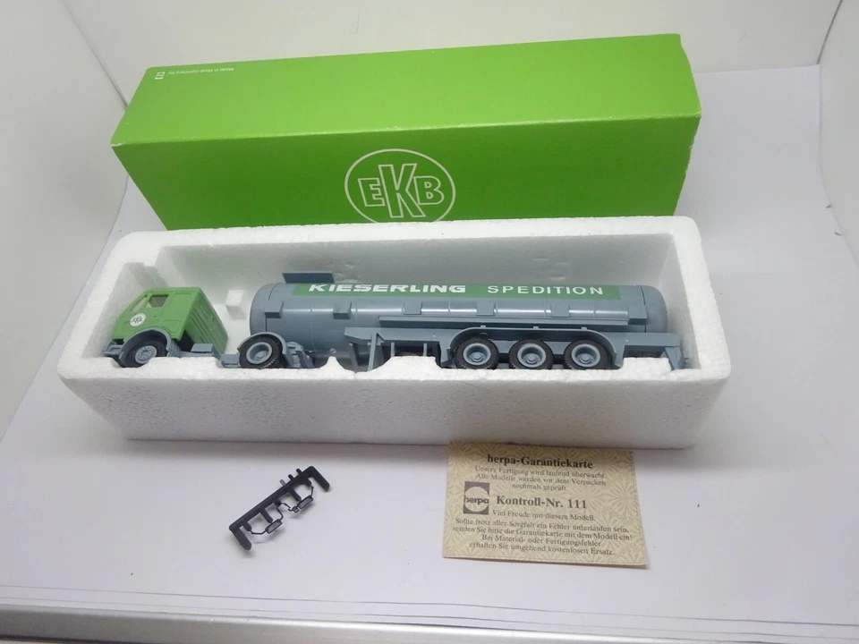 Herpa: MB Rimorchio Con Sella Kieserling EKB, Modello Pubblicitario (SSK70) - Immagine 1 di 1