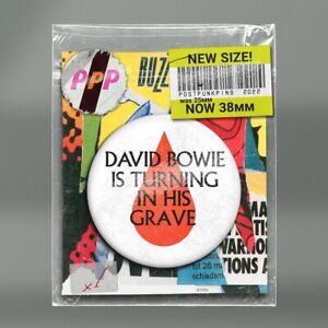 DAVID BOWIE - Ziggy Stardust Blackstar ☆Diamond Dogs Heroes Badge Button Pin x1