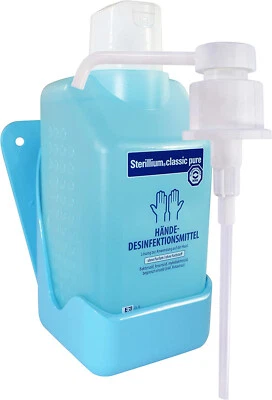 HARTMANN AG Bode Sterillium Classic pure 500 ml + 1 x Wandhalter + 1 x Medi-Inn Dosierpumpe