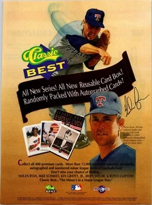 VINTAGE 1992 CLASSIC BEST BASEBALL CARDS NOLAN RYAN PRINT AD - Bild 1 von 1