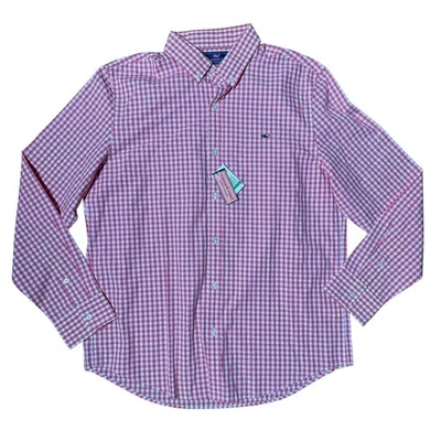 Vineyard Vines Slim Fit Whale Button Down Shirt SZ L Mens Sandy Cay Check Jetty - Image 1 of 4
