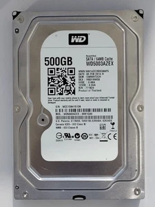 WD5003AZEX-00K1GA0, EARNNT2CH, 03 FEB 2014, Western Digital 500Gb 3.5" Sata HDD - Imagen 1 de 2