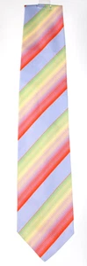Corbata de cuello ETRO NUEVA CON ETIQUETAS multicolor con estampado de rayas tejida de seda para hombre - Imagen 1 de 6