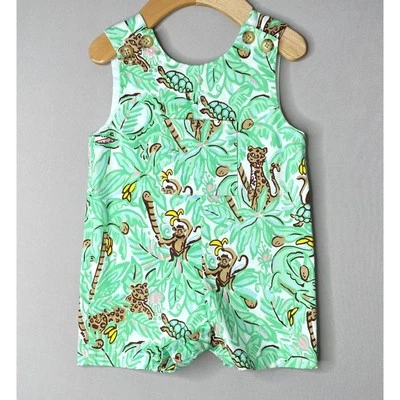 CLASSIC PREP ROPA INFANTIL Niños 9-12 Mo Verde Jaguar Jungle James Shortall CPC Foto 1 de 4