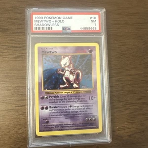 Mewtwo Holo Shadowless Pokemon Base Set PSA 7 1999 - Picture 1 of 2