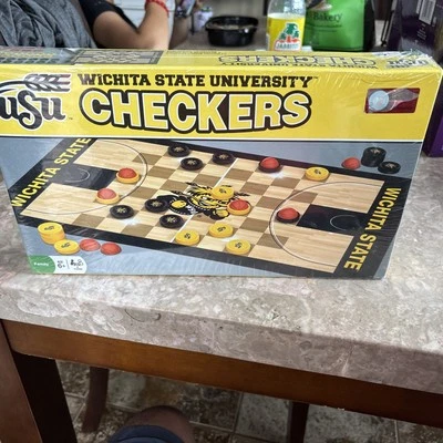 WSU Wichita State University Shockers Checkers Game Masterpieces New Sealed! - Image 1 of 4