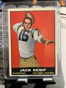 1961 Topps Set-Break #166 Jack Kemp en muy buen estado-en muy buen estado *GMCARDS* - Imagen 1 de 6