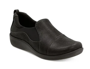 Clarks Women's CloudSteppers Sillian Paz Slip-On Loafer Size 7W - Picture 1 of 4