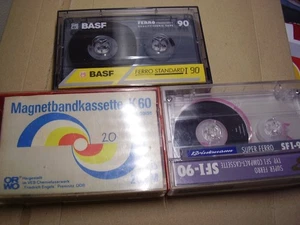ORWO+BASF+BRINKMANN  3 MCs C90+K60 (DDR) Guter Zustand! SAMMLER!!! - Bild 1 von 7
