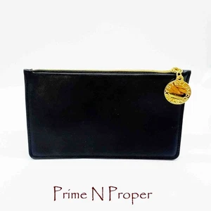 Stella McCartney Vegan Leather Black Clutch Pouch Wallet Sunglasses Case - Picture 1 of 4