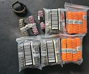 Armbänder Konvolut Neu! 43er Set Paracord Orange Camo Neu mit Etikett Everbilt  - Bild 1 von 7