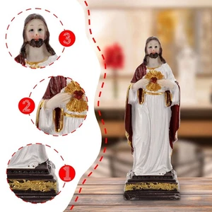 Jesus Christ Statue Handmade Small Nordic Collection Elegant Gift Resin Figurine - Picture 1 of 7