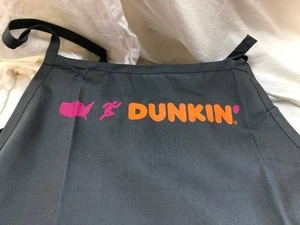 4 Official DUNKIN' DONUTS Employee Uniform Adjustable Apron Grey Logo SM/MED NEW - Picture 1 of 3