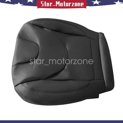 Driver Bottom PERF Black Leather Seat Cover For 2013-2017 Ford Fusion Titanium - Image 1 of 4