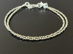 Goldener Pyrit facettiert rund 2-3 mm winzig Edelstein Perlen Damen Halsband Halskette 18 Zoll - Bild 1 von 14