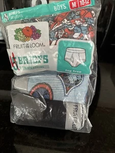 Boys fruit Of The Loom Briefs Size M 10-12 Tag Free Multi-color 4 pack - Picture 1 of 3