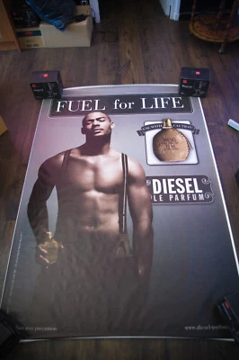 DIESEL FUEL FOR LIFE A Large French Vintage Advertising Fashion Poster Original - image 1 of 4
