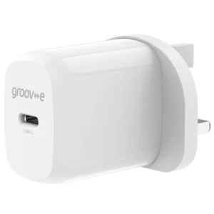 CARGADOR DE RED GROOV-E USB-C 20W ENTREGA DE ENERGÍA - BLANCO - GVMA107WE - Imagen 1 de 4