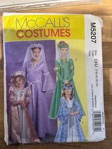 TRACKED McCall's M5207 Renaissance Kostüme Schnittmuster ungeschnitten Alter 7 bis 14 - Bild 1 von 2
